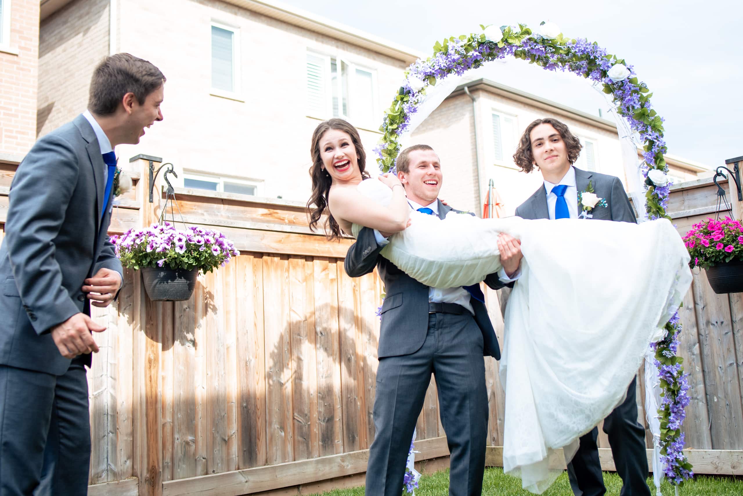 intimate backyard wedding by Durham Region Wedding Photographer Brian Ly Photography