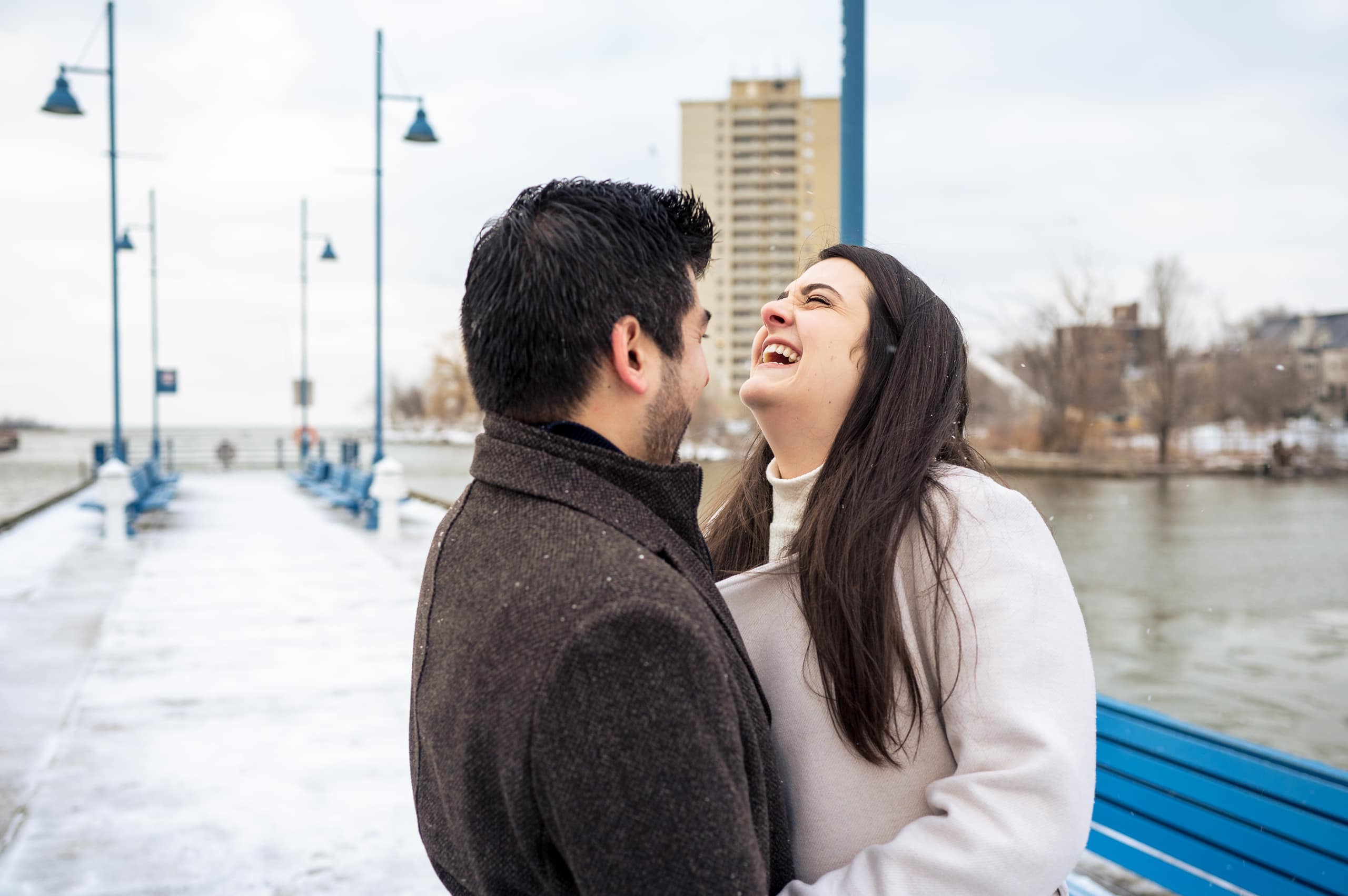 port credit engagement photos by Durham Region Wedding Photographer Brian Ly Photography